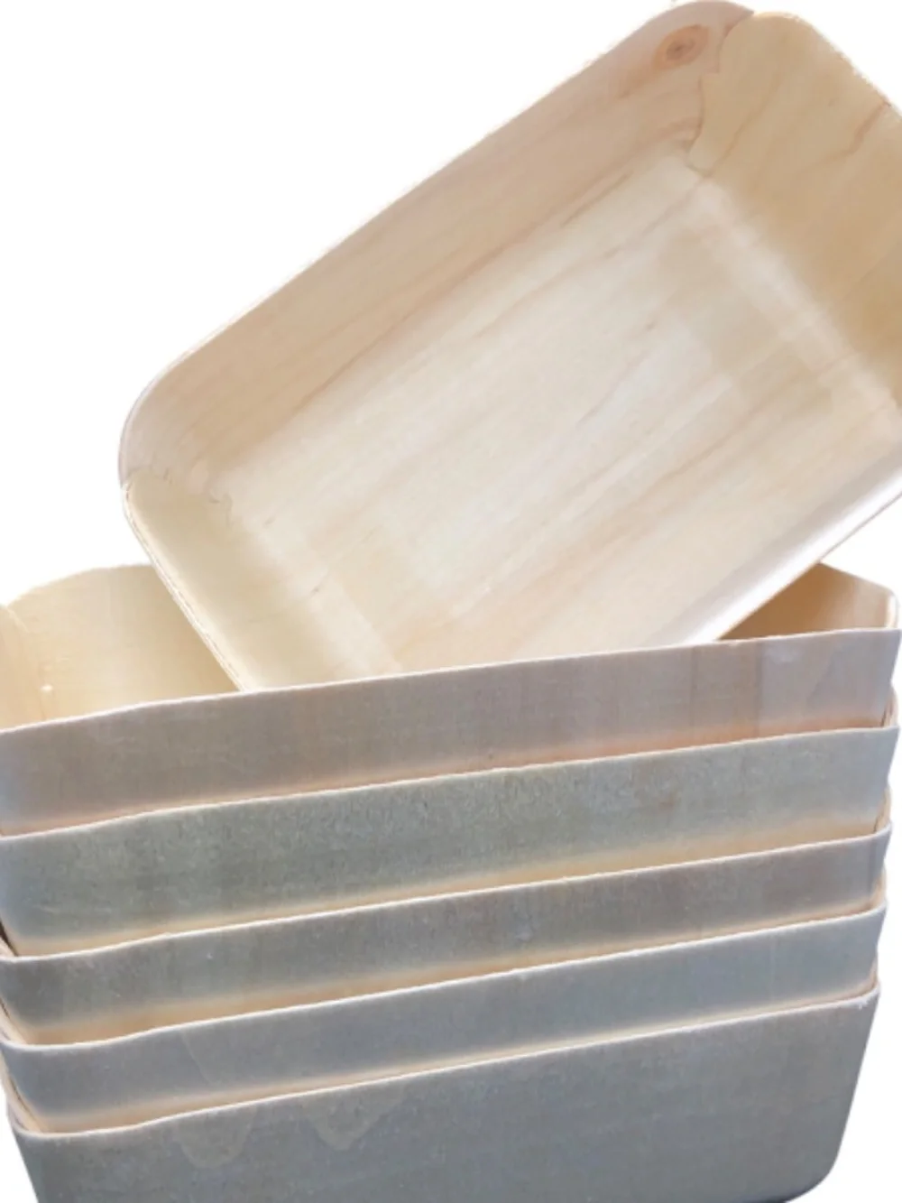 🎁 Bundle of 6 Natural Wooden Fiber Storage & Gift Baskets  | Farmstead Market